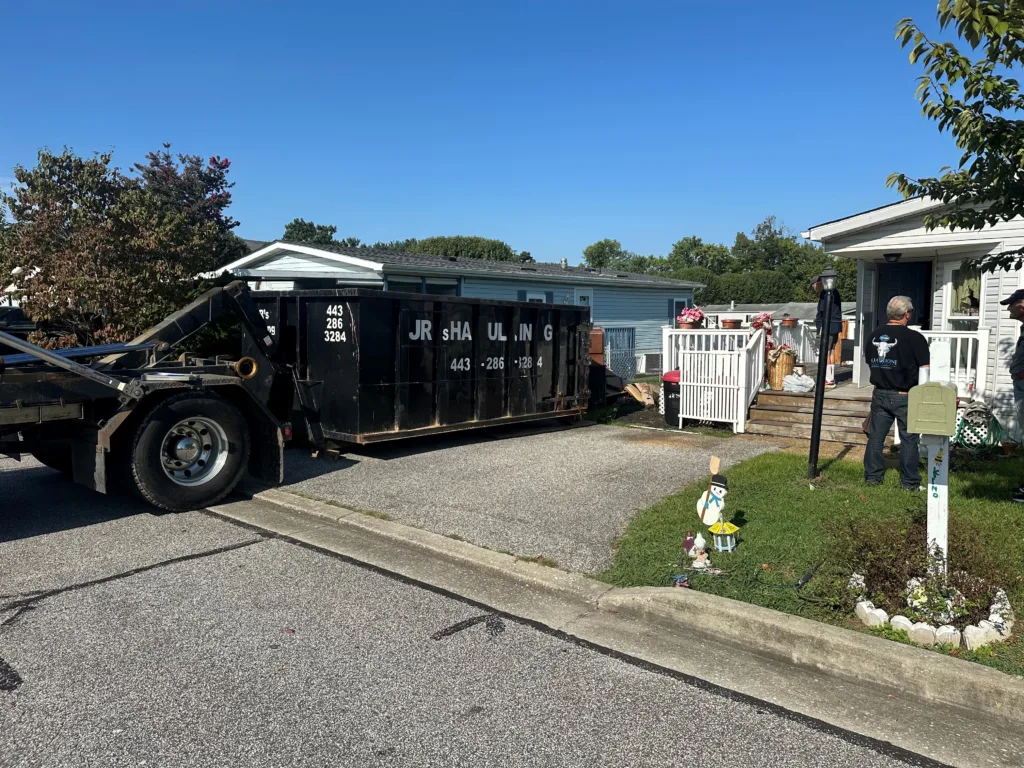 [IMAGE PLACEMENT] Alt Text: residential dumpster rental driveway Abingdon MD home cleanout container