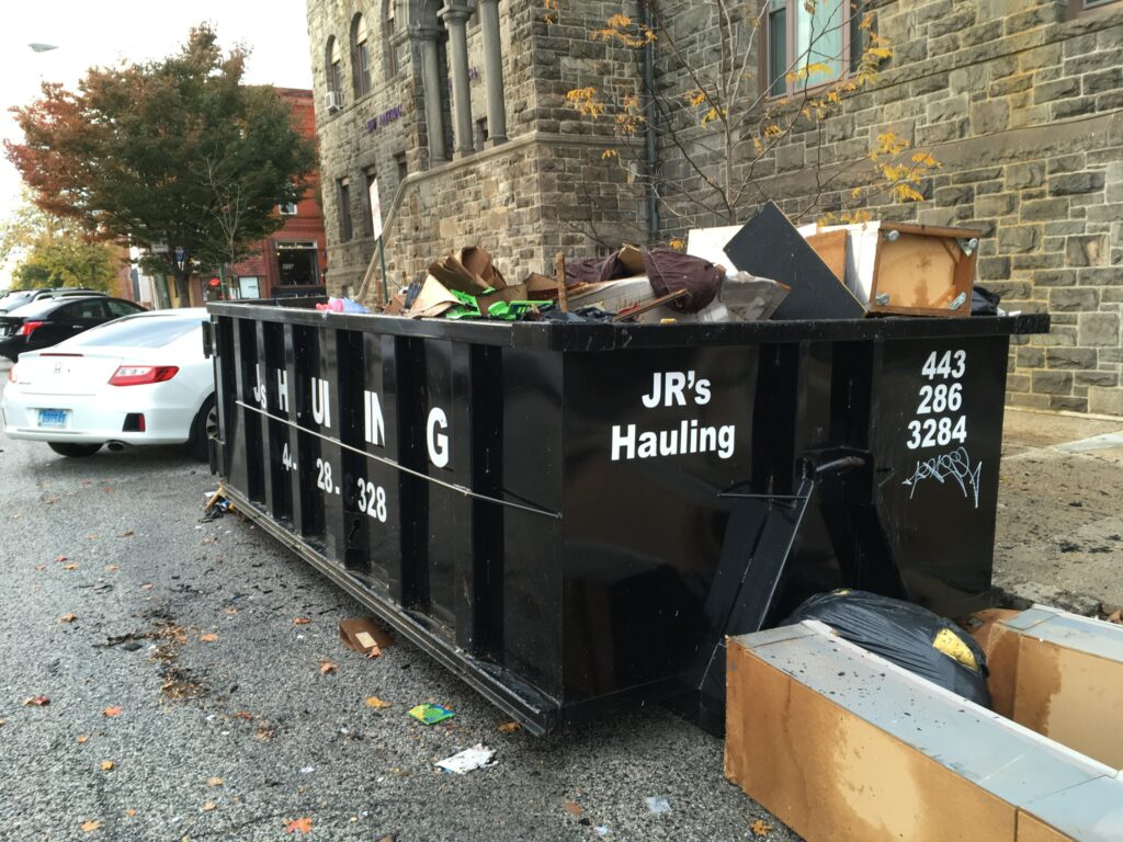 residential-roll-off-dumpsters - JRS DUMPSTER RENTAL accepted dumpster items construction debris flooring wood Maryland container